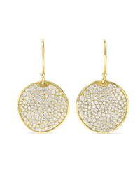 Ippolita Flower 18 Karat Gold Diamond Earrings
