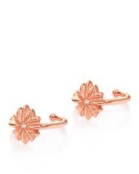 Jacquie Aiche Flower Diamond 14k Rose Gold Single Ear Cuff