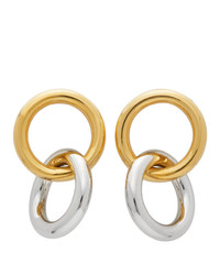 Numbering Gold And Silver 982 Hoop Earrings