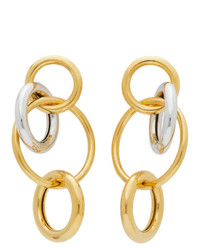Numbering Gold And Silver 984 Hoop Earrings