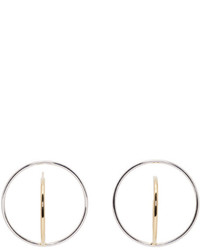 Charlotte Chesnais Gold And Silver Medium Saturn Earrings