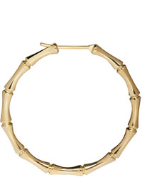 Gucci Gold Bamboo Hoop Earrings