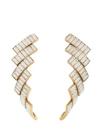 Balenciaga Gold Evening Earrings