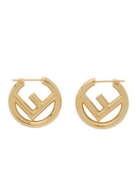 Fendi Gold F Is Earrings