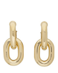 Paco Rabanne Gold Hanging Hoop Earrings