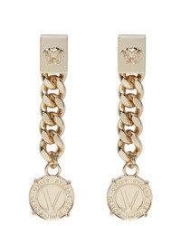 Versace Gold Infinity Medallion Earrings