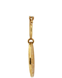 Fendi Gold Karligraphy Earrings