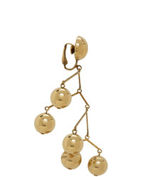 Jil Sander Gold Large Balance Earrings