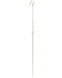 Off-White Gold Logo Earrings