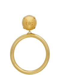 Dolce And Gabbana Gold Logoed Dg Balls Earrings