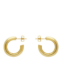 Laura Lombardi Gold Medium Hoop Earrings