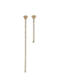Versace Gold Medusa Chain Drop Earrings
