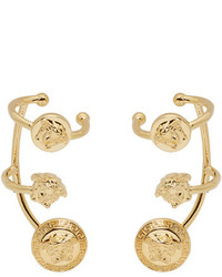 Versace Gold Medusa Multi Cuff Earrings