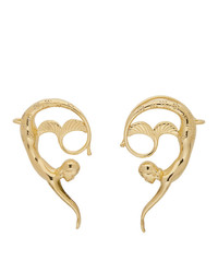 Lanvin Gold Mermaid Earrings