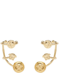 Versace Gold Multi Cuff Earrings