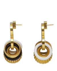 Balenciaga Gold Multirings Xl Earrings