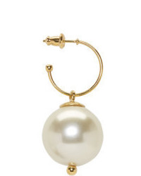 Simone Rocha Gold Pearl Drop Earrings
