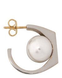 Maison Margiela Gold Pearl Earrings