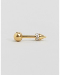 Orelia Gold Plated Crystal Spike Stud Earring