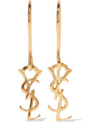 Saint Laurent Gold Plated Earrings