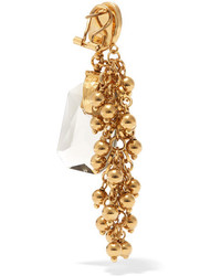 Etro Gold Plated Embellished Earrings One Size