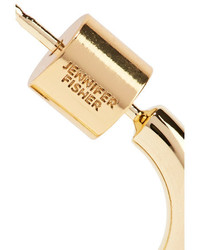 Jennifer Fisher Gold Plated Hoop Earrings And Ear Cuff Set