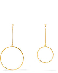 Kenneth Jay Lane Gold Plated Hoop Earrings One Size