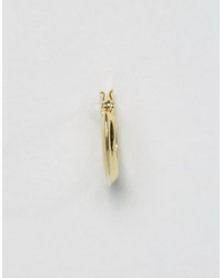 Asos Gold Plated Sterling Silver 20mm Tube Hoop Earrings
