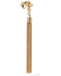 Saint Laurent Gold Plated Tassel Clip Earring