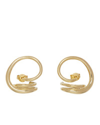 Charlotte Chesnais Gold Round Trip Earrings
