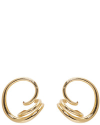 Charlotte Chesnais Gold Round Trip Earrings