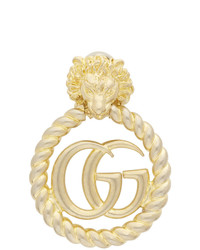 Gucci Gold Single Gg Lionhead Earring