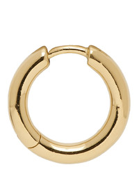 Maria Black Gold Single Polo Huggie Earring