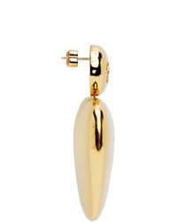 Balenciaga Gold Susi Heart Earrings