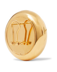 Balenciaga Gold Tone And Resin Earrings