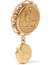 Dolce & Gabbana Gold Tone Clip Earrings
