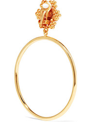 Dolce & Gabbana Gold Tone Clip Earrings One Size