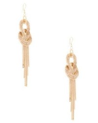 GUESS Gold Tone Coil Knotted Statet Earrings