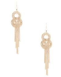 GUESS Gold Tone Coil Knotted Statet Earrings