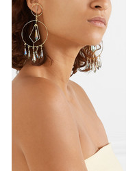 Mercedes Salazar Gold Tone Crystal Earrings