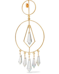 Mercedes Salazar Gold Tone Crystal Earrings
