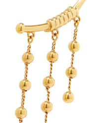 Chloé Gold Tone Hoop Earrings
