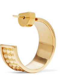 Loewe Gold Tone Hoop Earrings