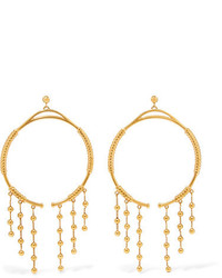 Chloé Gold Tone Hoop Earrings