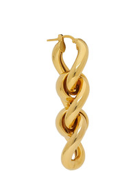 Bottega Veneta Gold Triple Link Earrings