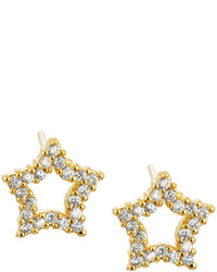 Tai Golden Cz Star Stud Earrings