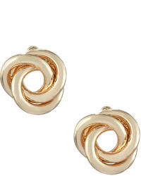Lydell NYC Golden Knot Stud Earrings