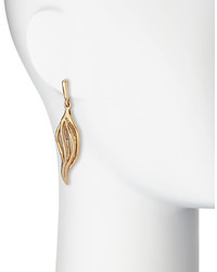 Oscar de la Renta Golden Lily Drop Earrings