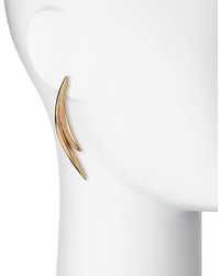 Oscar de la Renta Golden Palm Leaf Earrings