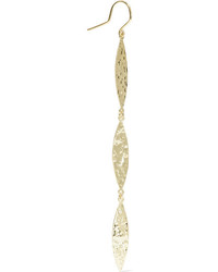 Jennifer Meyer Hammered 18 Karat Gold Earrings